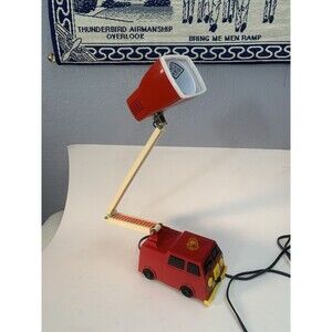 Firetruck Reading Light & Night Light E72474 RS-71 Vintage Red Truck Retro Works